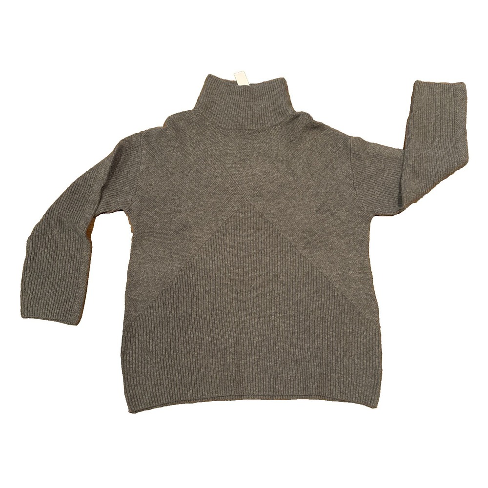 New Talbots Gray Chunky Knit Sweater. Size Large Cozy Capsule Classic Old Money‎
